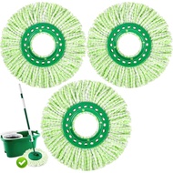 3 Pack Spin Mop Replacement Head for Libman Tornado Spin Mop System, Large Microfiber Round Spin Mop