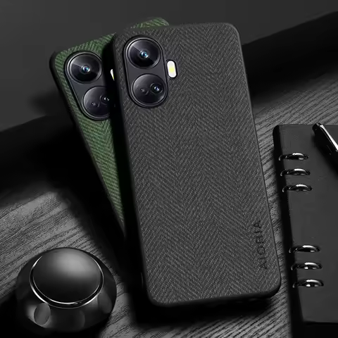 Case for Realme 10 Pro Plus Design Simple, Lightweight, Durable Leather wood grain cover for Realme 