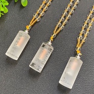 96% Praise Rate Transparent Crystal Pendant Necklace Sweater Chain Pendant Can Open Ethnic Style Sim