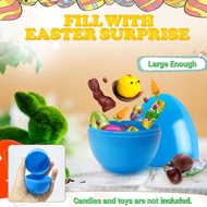 Colorful Fillable Plastic Easter Eggs - Assorted Colors Game Hunt Party Craft Eggs Props - Box D5z0