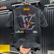 FGD | เสื้อยืดคอลมแขนสั้น พิมพ์ตัวอักษรปักหรูหรา