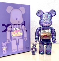 Bearbrick X-girl Clear Purple