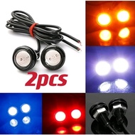 2pcs Car Eagle Eye Angle Ring Projector Daylight Daytime Running Sport Fog Light Signal Kereta Motor