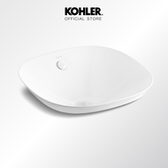KOHLER (จัดส่ง 5-7 วัน) Veil Essential Vessel squareอ่างล้างหน้าแบบติดตั้งบนเคาน์เตอร์ ทรงสี่เหลี่ยม