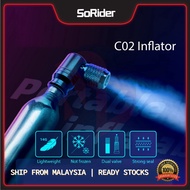 MORIDER CO2 Inflator Head Pump Bicycle Portable Aluminum Alloy MTB Road Bike Mini Hand Pump Cycling 