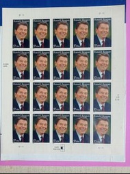 2005年美國前任總統「隆納-列根」紀念郵票小版張