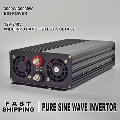DC 48V 96V 120V to AC 220V 230V 240V Pure Sine Wave 20000W Power Converter 50Hz 60Hz Off Grid Invert