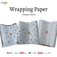 PUTIH Wrapping paper / White paper / Gift wrapping, Food, hampers, Cake, paper wrapping / wrapping p