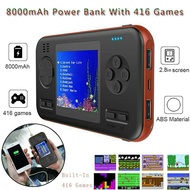 retro video game player 2 in 1 game console and 8000mah power bank