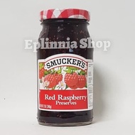 Smucker's Red Raspberry Preserves Jam 340gr | Smuckers Selai Rasberry