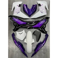 Cover Set Y16 V2 Abs Aerox Purple White Y16V2 Aerox