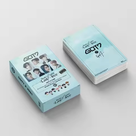 54Pcs/Set GOT7 Breath of Love Album Lomo Card Jackson JinYoung Mark Characters HD Photocard Cosplay 