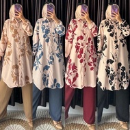 LOKAL Choice - Local Product - Munna Tunic Set Pants Women's Tunic Suit Floral Motif Long Muslim