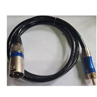 XLR male to RCA (1meter) audio cable