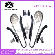 V9X 791 Engine Rebuild Timing Chain Kit For Nissan 3.0 Navara Pathfinder Renault Laguna Infiniti Q70
