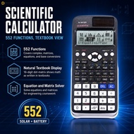 16 Digit 552 Function Scientific Calculator with Natural Textbook Display for College Engineering St