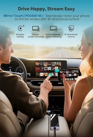 🔥 Ottocast Mirror Touch PCS450-M｜原車有線轉無線 CarPlay｜iPhone / Android 雙系統反控鏡像｜支援 98% 車型