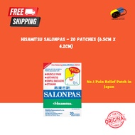 Hisamitsu Salonpas - 20 Patches (6.5cm x 4.2cm)  No.1 Pain Relief Patch in Japan