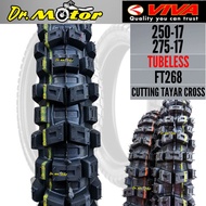 VIVA FT268 250-17 275-17 Tubeless Tyre Tayar Tayer Cutting Cross KEBUN KROSS Made In Malaysia 250 27