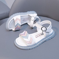 Angugu Girls Sandals Princess Shoes Fashion Shoes 3 To 4 To 5 To 6 To 7 To 8 To 9 To 10 To 11 To 12 Years Old Sandals for Kids Girls Soft Sole Non-Slip Beach Shoes