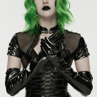 龐克革命分子漆皮手套 / 版型寬鬆