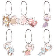 Pokemon Keychain Tandemaus Purugly Skitty Tinkatink Azurill Transparent Mica Cute Anime Hanging Back