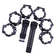 16mm Resin Watch Strap and Bezel Case for GA700 GA710 GA735 Waterproof Sports Watch Band Accessories