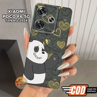 S30-Case Xiaomi Latest F6 5Gpoco 2024-Silicone f6 5Gpoco - flexible rubber material - BEAR motif
