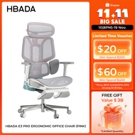 (Ready Stock)Hbada E3 Pro Ergonomic Office Chair (Pink)- with 3-Zone Dynamic Lumbar Support, 4D Adju