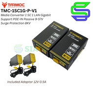 Tarmoc TMC-1SC1G-P-V1 | Media Converter 1FO 1LAN / 1 FO 1 LAN Gigabit POE IN 9-57 Volt | HTB GS03 1 