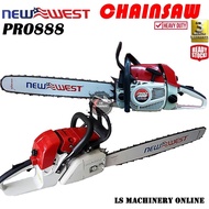 Big Sale New West Chainsaw PRO888 pro 888 72.2cc chain saw  25" Bar/Mesin Potong Kayu 25" Bar