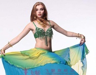 Flying Charm Belly Dance Bra จี้เจาะ Eastern Dance เสื้อท่อนบน < Ne1> ฟิตเนสโยคะกีฬา Upper Body เสื้