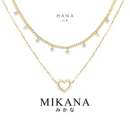 Mikana Chainfrolics Hana Gold Plated Layered Necklace for women accessories jewelry pendant kwintas