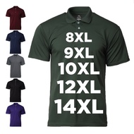 RIGHTWAY X HYDT 8XL 9XL 10XL 12XL 14XL Plus Size Unisex Microfiber Polo Tee/Jersey Polo/Baju Berkola