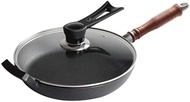 Wok, Carefully cast Iron, wear Resistant and Durable, evenly Heated, no Coating Warm as ever