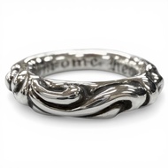 成色極佳 ▼ CHROME HEARTS Chrome Hearts 捲軸戒指 925 銀，JP12 號，重 9.5 克，男女皆宜