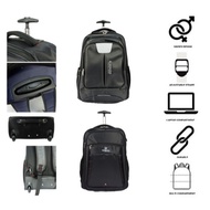 Giordano & W.Polo 18” Business Travel Backpack Laptop Bag with Trolley Wheels Cabin Luggage Bag