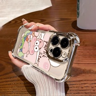 For Vivo Y36 Y36i Y38 Y50 Y55 Y55s Y75 Y77 Y77e Y77t Y78 Y78+ Patrick Star Design Soft Plating Edge 