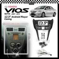 Toyota Vios NCP93 2007 - 2013 12.3" BBA Casing Android Player Installation Dash Kit Player With Sock