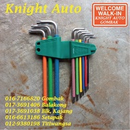 SATA 09702CH 9 Pcs Colour Series Torx Key Set ID32600