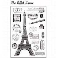 Eiffel Tower Moodtape No. 1 Seal Silicone Transparent Handbook Travel Crystal