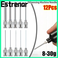 ESTRENAR 12Pcs Dispensing|Needle, 8G-30G Fluids Blunt Tip Industrial Glue Injection Needle,  Metal S