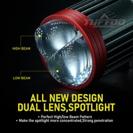 <AZs>Super Bright Dual Color Dual Lens Motorcycle LED Headlight Bulb H4 HS1 H6 BA20D High/Low Beam  