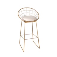 Simple bar Chair Iron Bar Chair Gold High stool Marble Bar Table Lounge Chair Nordic Bar Chair