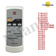 Nilank KDK  FOR KDK PANASONIC 3 Speed Ceiling Fan Remote Control F-M14C5 F-M14C7
