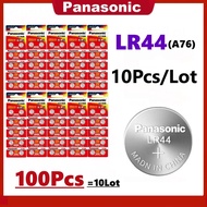 100pcs Original Panasonic A76 LR44 AG13 357 SR1154 LR1154 SR44 LR 44 Alkaline Batteries For Calculat