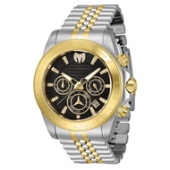 TechnoMarine Men's Manta Ray TM-220038 Two-Tone Black Dial Watch, 42