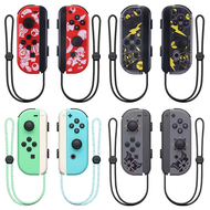 Switch Controller for Nintendo Joycon Controller with Macro Motion Control, Alternative for Switch Joycon Control Replace for Joycon Switch Oled Joy Cons Grip Handle Animal Crossing Grey + 2 Thumb Joystick Grip Caps