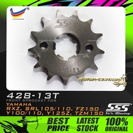 GEGANCU DEPAN SSS FRONT STEEL SPROCKET FOR YAMAHA RXZ,FZ150,TZM,Y100,Y110,SRL105/110,Y125/Z/ZR,SYM V