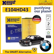 HENGST Oil Filter BMW 5 E34 Engine M43 1991-1996 Penapis Minyak Enjin E104H D43 11 42 1 716 192
